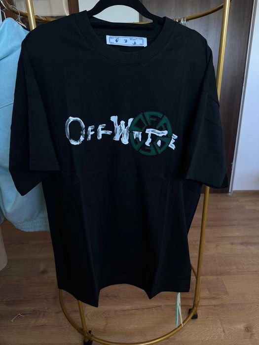 OFF WHITE Tricou Off White - tinta BLACK - IMPRIMEU M
