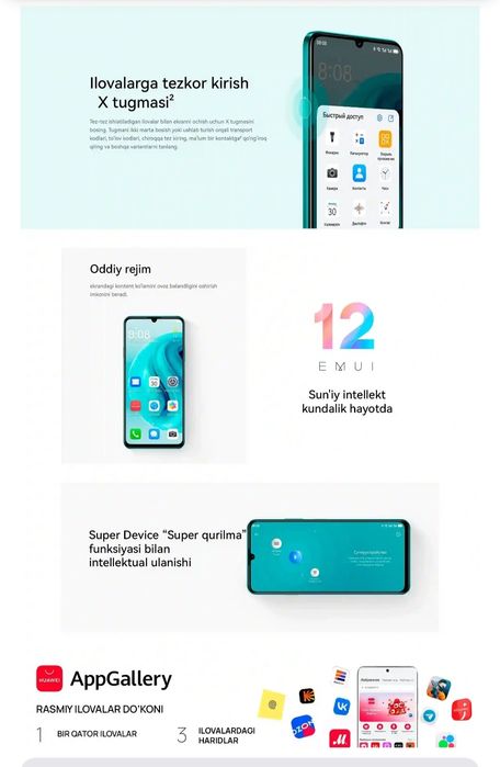 HUAWEI  nova Y72 sotiladi