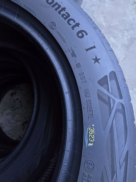 4 Anvelope Vară Continental  Contact6 225/55 R17XL Impecabile  DOT3523.