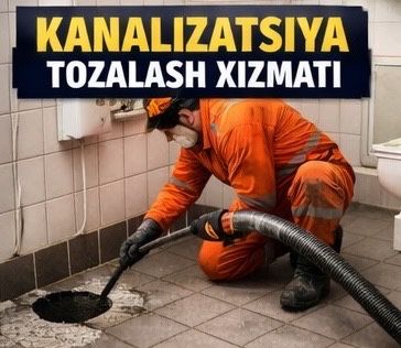 Профессиональная прочистка канализации, Kanalizatsiya tozalash xizmat