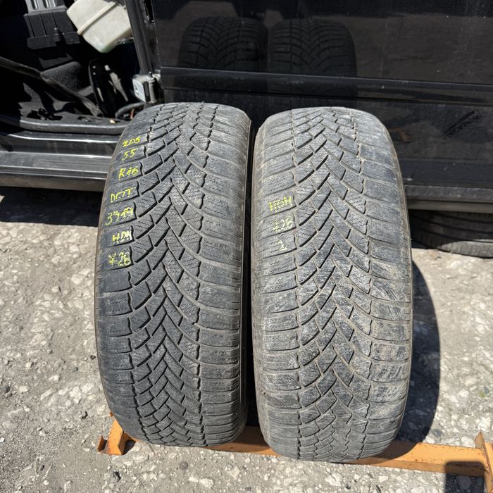 2 броя зимни гуми Bridgestone 205/55 R16 Dot 3919 ном 728