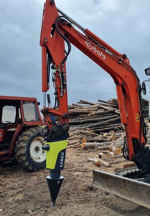 Despicator de busteni cu con filetat