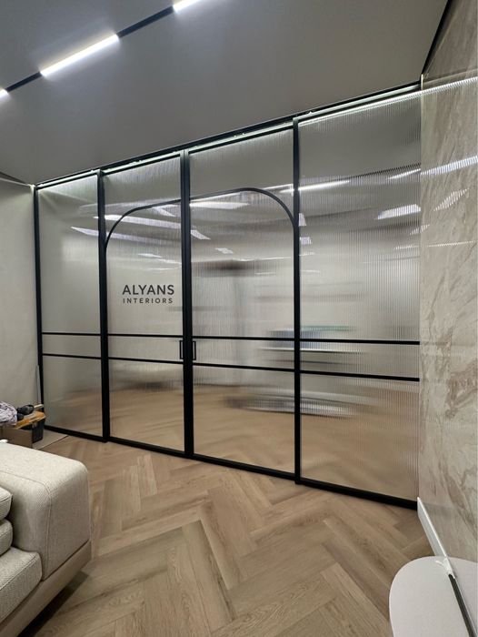 Перегородка лофт, зоноривание, перегородка, раздвижные двери