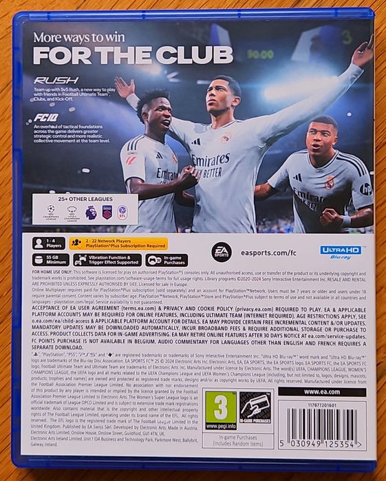 FC25 + метална кутия PS5 Playstation 5 FIFA 2025 25 Плейстейшън футбол
