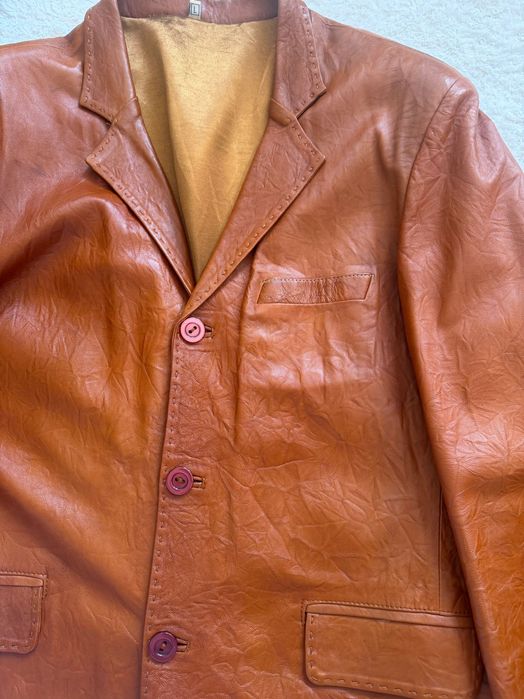 Мъжко Сако от естествена кожа