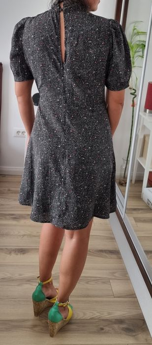 Rochie scurta cu imprimeu spic de grau