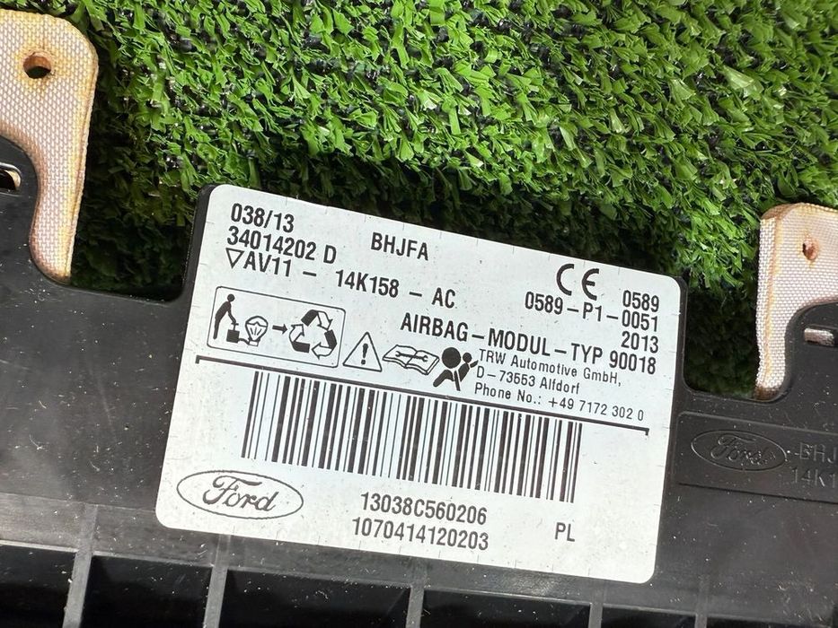 AIRBAG CORTINA STANGA FORD B-MAX ZETE 2013 1.5 DIESEL COD OEM AV11-14K158-AC / 34014202D / Monovolum Compact 2012-2017