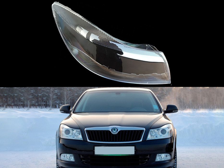 Стъкла за фарове на Skoda Octavia 2 Facelift