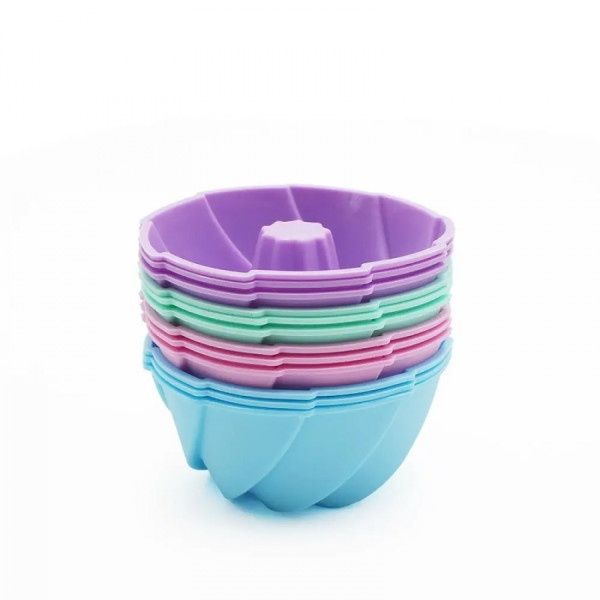 Комплект от 12 бр.силиконови форми за мъфини
