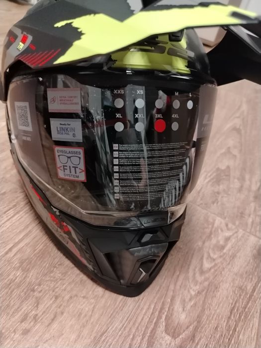 Casca LS2 MX701 Explorer C EXTEND Galben Mat HV 3XL