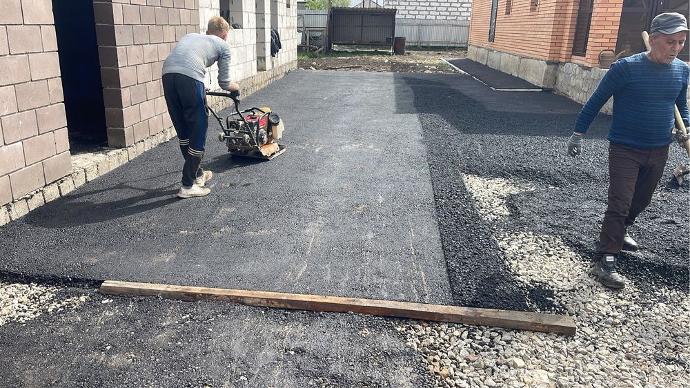 Асфальт ,бордюры,асфальтирование ,благоустройсво