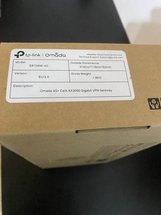 Router TP-Link ER706WP-4G  VPN 4G+Cat6 dual band