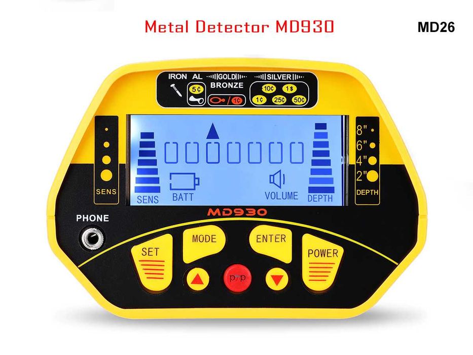 Detector de Metale Pinpointer Alarma Sonora Vibratii Pointer