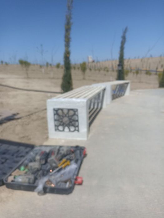 Скамейка урна вазон кашпо