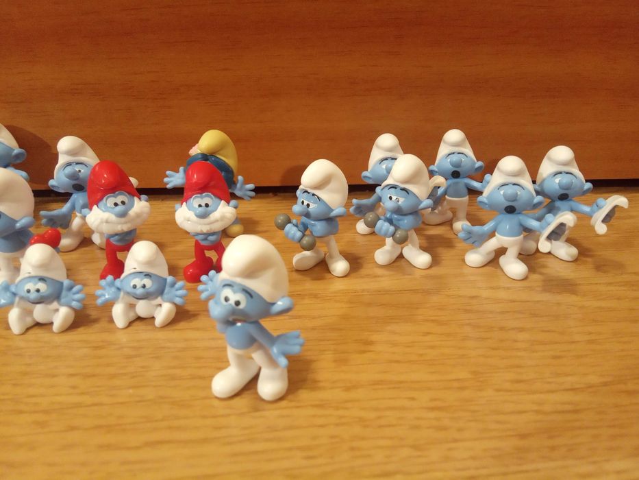 Figurine strumfii de la Kaufland, 42 de bucati