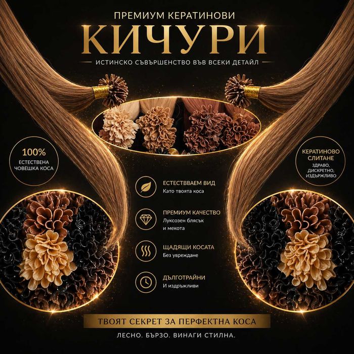 Разпродажба на кератинови кичури