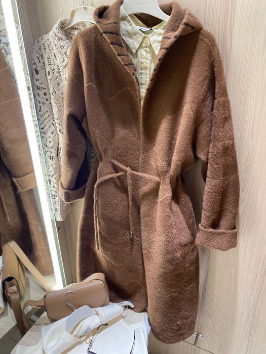 Кафява жилетка/палто Кашмир и ангора