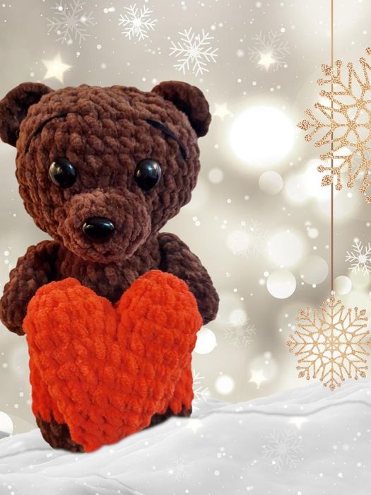 Плюшени мечета със сърце