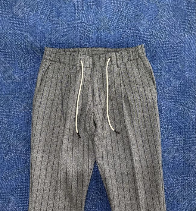 100% вълна Boggi Milano Wool Pinstripe Pant ОРИГИНАЛНИ мъжки панталони - L