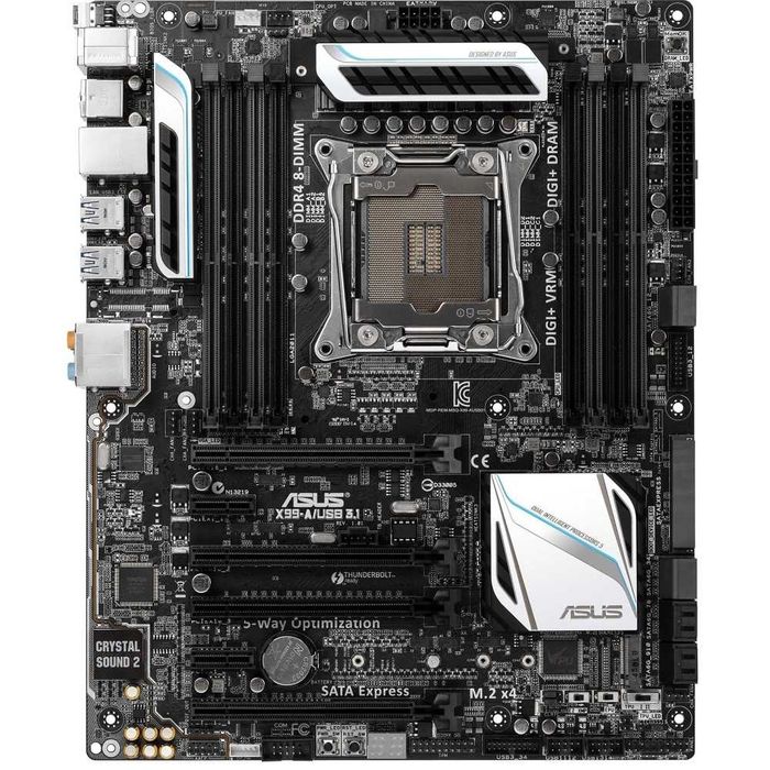 Дъно Дънна платка ASUS X99-A/USB 3.1 2011-3 X99 до 128GB DDR4
