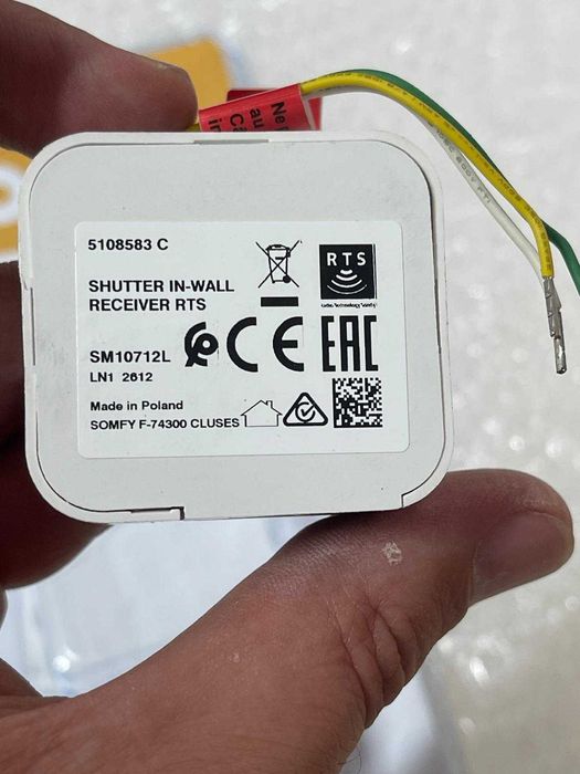 Somfy 2401162 - Micro-modul pentru obloane rulante | Tehnologie RTS | Compatibil cu aplicația Tahoma