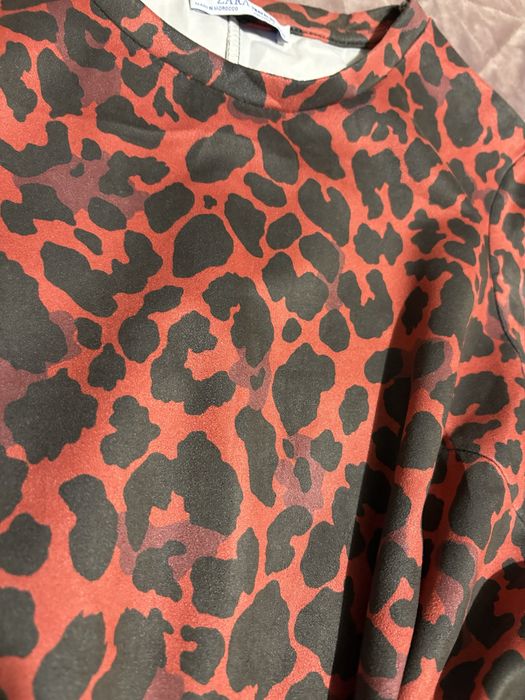 Zara рокля с животински принт