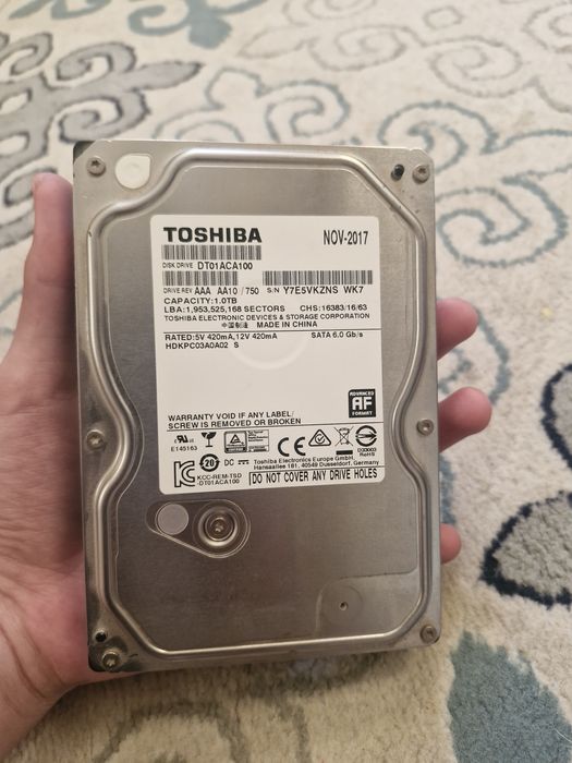 Продам жесткий диск 1TB