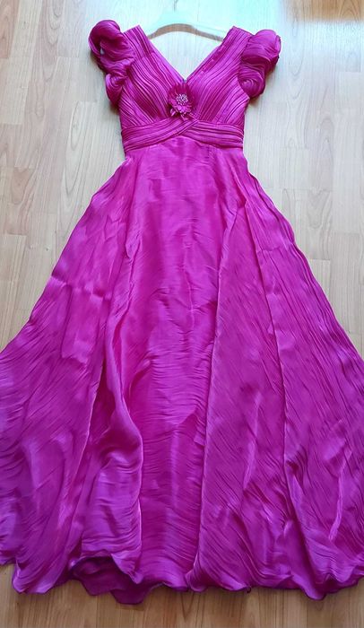 Rochie de ocazie din voal matasos