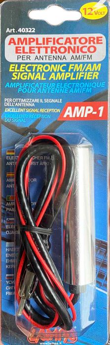 Усилвател За Антена за Автомобил Кола Радио Сигнал 12V AM/FM 15dB