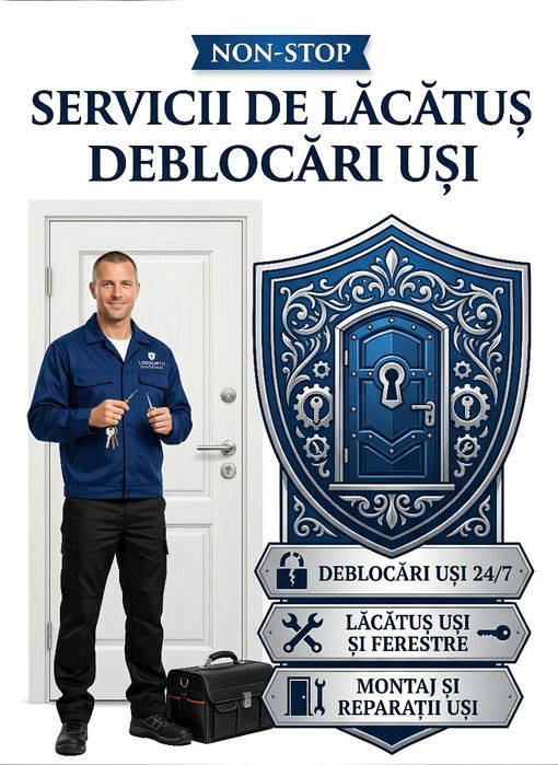 Deblocari Usi/Reparatii Termopane/Rulouri/Plase/Urgente usi /Lacatus Usi