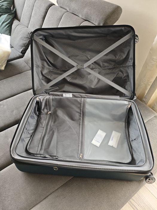 Troler mare Samsonite NOU, 4 roți, valiză premium bagaj de cală