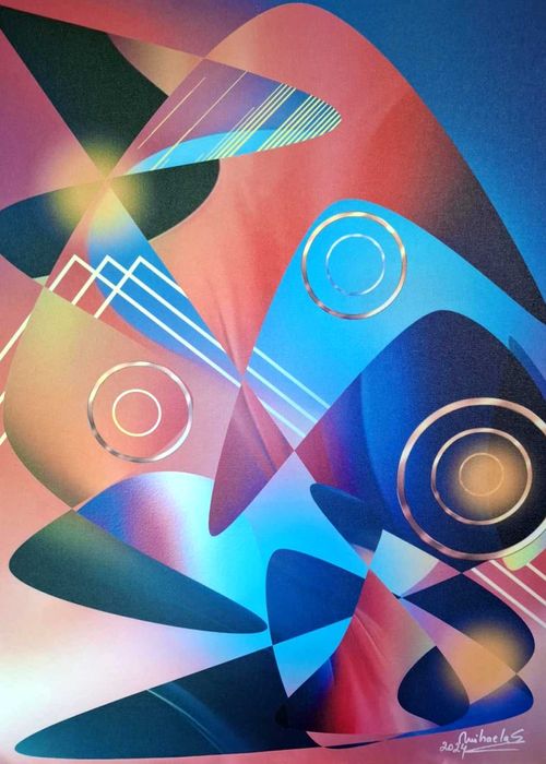 Vand colectie de printuri arta digitala/fluid art