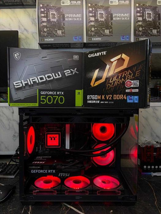 игровой компьютер системный блок Ryzen 9800x3d/RTX5070/32gb/1TBSSD