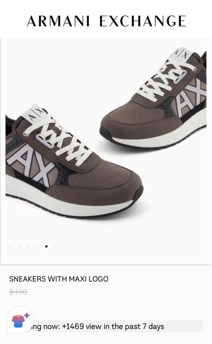 Оригинал Armani Exchange мужские кроссовки