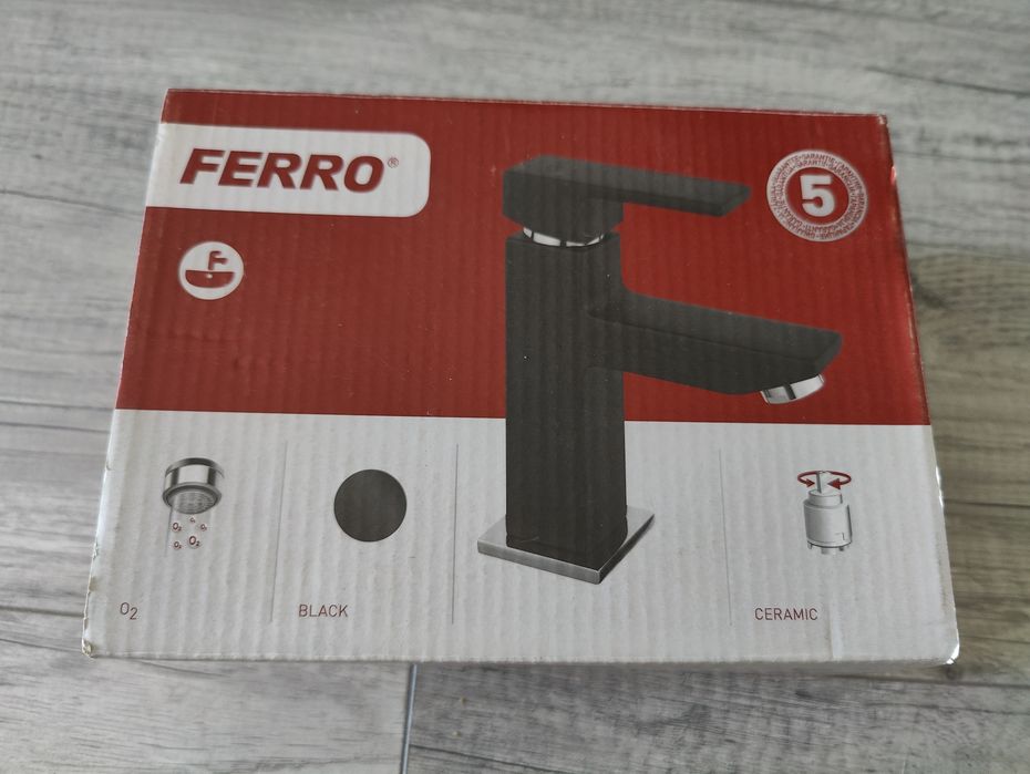 Baterie stativa lavoar Ferro Zicco Black
