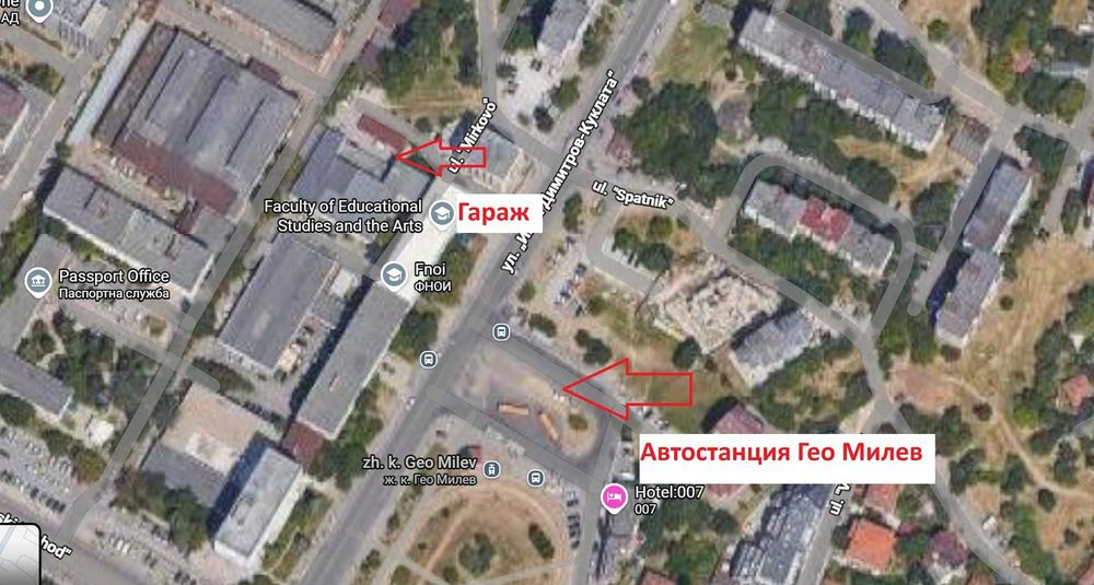 Гараж под наем в Гео Милев