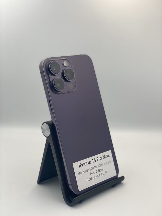 iPhone 14 Pro Max - 128GB, 100% baterie, 1 an garantie