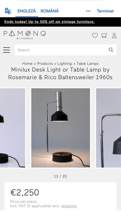 Lampa Mid Century Modern
