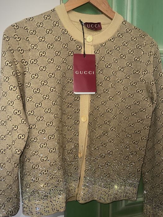 Gucci жилетка с камъчета