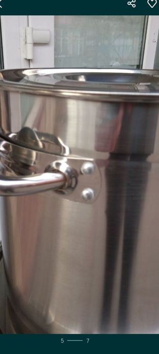 Oală inox alimentar   cu capac inox 20L Promo/139 lei trans