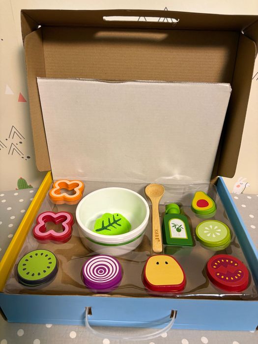 Дървена игра - направи си Салатка