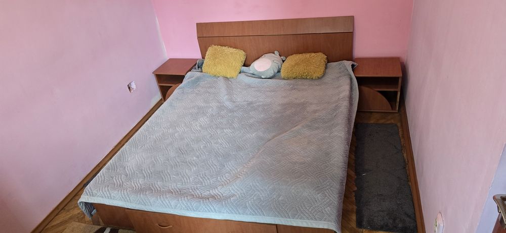 Vand pat dublu cu 2 noptiere