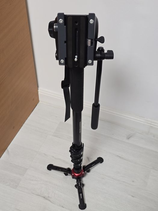Monopod Manfrotto MVMXPRO500 Monopied Profesional cu Cap Video fluid