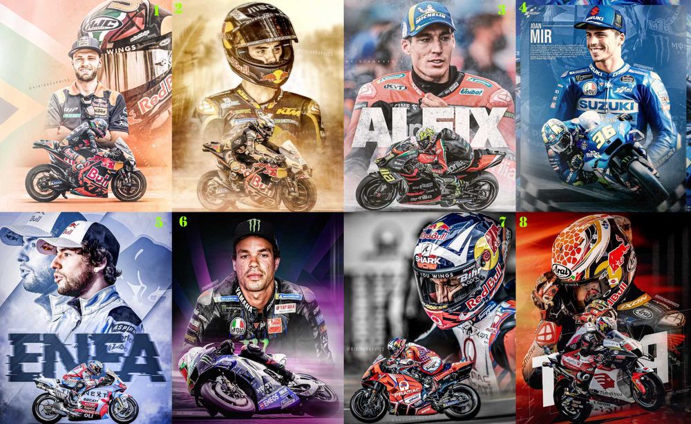 Мото Картини Стикери Rossi Marquez MotoGP WorldSBK