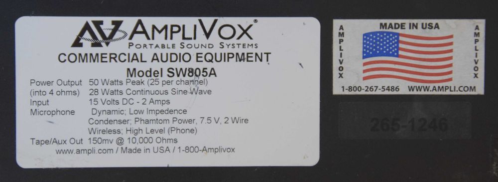 Vând Amplivox Profesional USA