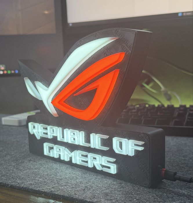 Logo Asus Rog Cu Led