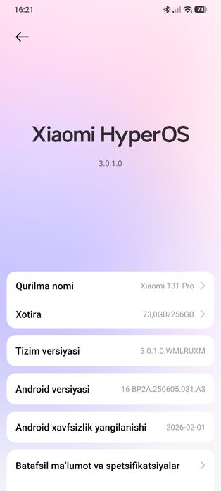 Xiaomi 13 t pro 12+12  256