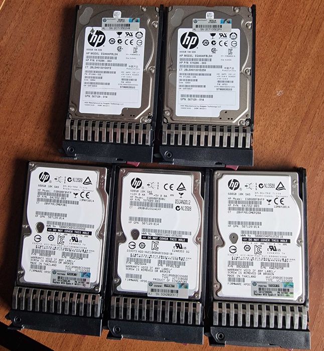 Hard Disk HP SCSI  600GB / 500GB / 450GB SAS 2.5" 10K RPM + caddy HP