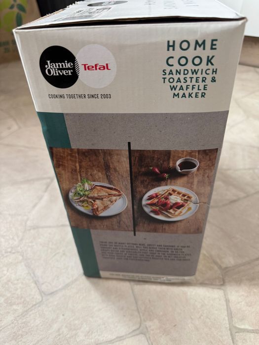 Aparat Tefal 2 in 1 Sandwich Maker si vafe Jamie Oliver ,Nou la cutie!