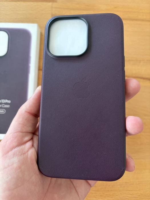 Husa iPhone 13 Pro leather piele originala Apple